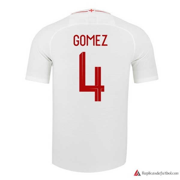 Camiseta Seleccion Inglaterra Primera equipación Gomez 2018 Blanco